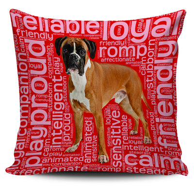 Boxer Dog Lovers Pillow Case - DesignsByLouiseAdkins