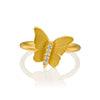 Handcarved Butterfly Diamond Ring - DesignsByLouiseAdkins