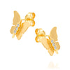 Handcrafted Diamond Butterfly Earring - DesignsByLouiseAdkins