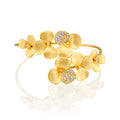 Marika Fancy Flower Bouquet Diamond Cuff Bracelet - DesignsByLouiseAdkins