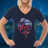 All You Need Is Love Ladies V Neck Tee - DesignsByLouiseAdkins