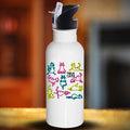 Yoga Cats Water Bottles - DesignsByLouiseAdkins