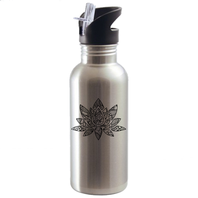 Lotus Mandala Water Bottles - DesignsByLouiseAdkins