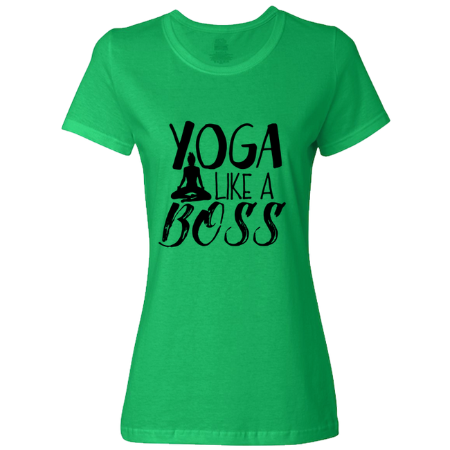 Yoga Like A Boss Ladies Classic Tees - DesignsByLouiseAdkins