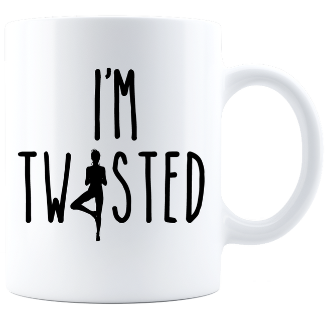 I'm Twisted Coffee Mug - White - DesignsByLouiseAdkins