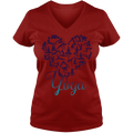 Yoga Ladies V Neck Tee - DesignsByLouiseAdkins