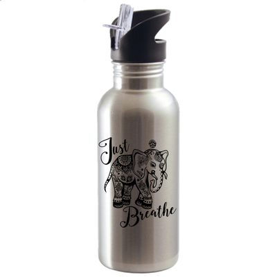 Just Breathe Water Bottles - DesignsByLouiseAdkins
