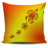 Sea Turtle Yellow-Orange Pillow Case - DesignsByLouiseAdkins