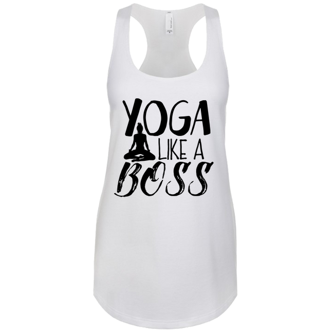Yoga Like A Boss Next Level Tank - DesignsByLouiseAdkins