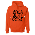 Yoga Like A Boss Adult Unisex Hoodie - DesignsByLouiseAdkins