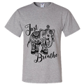 Just Breathe Adult Unisex T-Shirt - DesignsByLouiseAdkins