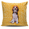 Beagle Dog orange Pillow Case - DesignsByLouiseAdkins