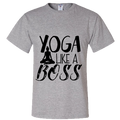 Yoga Like A Boss Adult Unisex T-Shirt - DesignsByLouiseAdkins