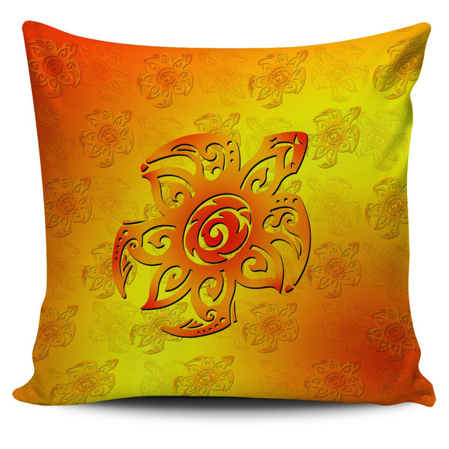 Sea Turtle Single Yellow-Orange Pillow Case - DesignsByLouiseAdkins