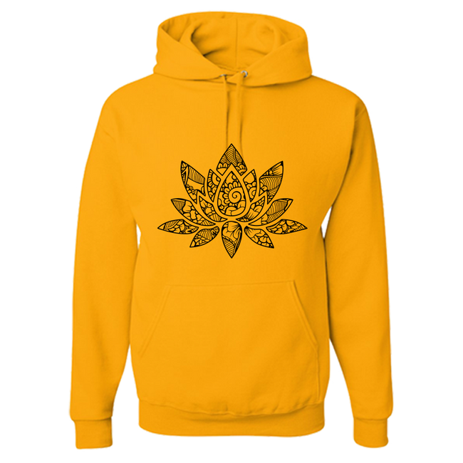 Lotus Mandala Adult Hoodie - DesignsByLouiseAdkins
