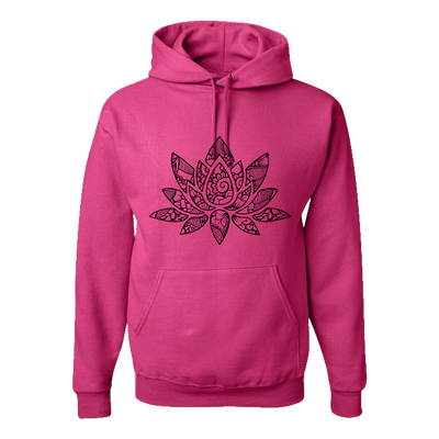Lotus Mandala Adult Hoodie - DesignsByLouiseAdkins