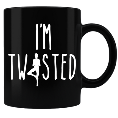 I'm Twisted Coffee Mug - Black - DesignsByLouiseAdkins